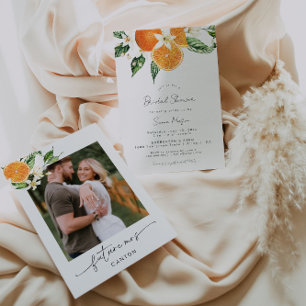 シトラスブライダルシャワー写真 招待状