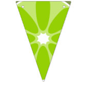 シトラスブラック+ホワイトストライプトゥッティフルーティ誕生日 バンティングフラッグ (第2の旗)