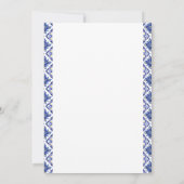 シトラスブルーイタリアンタイルサマーブライダルシャワー 招待状 (裏面)