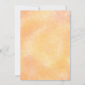 シトラスベビーシャワーマンダリンオレンジシンプル素朴色 招待状 (裏面)