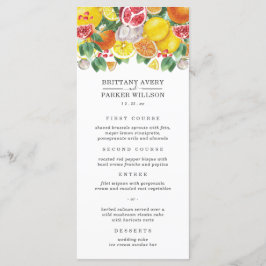 シトラスボ結婚タニカル メニュー