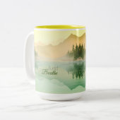シトラスマウンテンズフォレストランドスケープ ツートーンマグカップ (正面左)