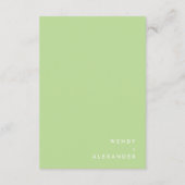 シトラスミニマシンプルリスト結婚詳細 エンクロージャーカード (裏面)