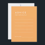 シトラスミニマリスト結婚オレンジのアドバイスカード アドバイスカード<br><div class="desc">私たちの柑橘類ミニマル結婚リストオレンジのアドバイスカードデザインを紹介するシンプルさと鮮やかな柑橘類のパレットの洗練を満たす。ピンク無地の、オレンジ、黄色、緑の背景と美しいフォントの組み合わせで、このテーマはレトロな魅力のtouchとエレガンスコンテンポラリーを醸し出している。当社の柑橘系水カラーテーマを補完するように設計されたこのミニマリストは、カラフルフローラグラフィックに完璧なバランスを提供する。あなたは庭の出来事やシックな都市のお祝いをホストするカジュアルか、これらの時代を超えた動きのない結婚デザインやデコは、あなたの結婚式の日のあらゆる面に色とスタイルの追加ポップ・アートの。オレンジ鮮やか色、ピンク、緑、黄色の色合いがあなたの楽しい祭りのトーンを設定し、夏の日のように明るく美しい思い出を作成する。私たちのコレクションと同様にもし、デザインに関する特別な要求や質問がある、お知らせください。私たちはあなたの完璧な美救済しさを作り出すこ結婚とが嬉しい。</div>