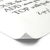 シトラスミモサバードリンクサイン ポスター (角)