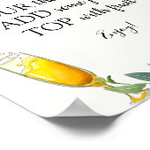 シトラスミモサバードリンクサイン ポスター (角)