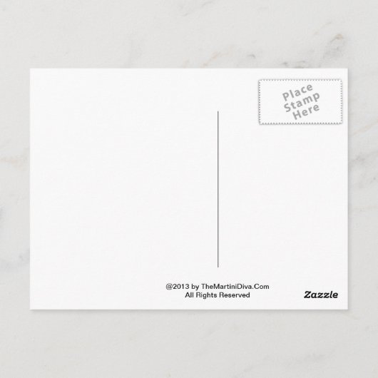 シトラスミントマルティーニレシピハガキ ポストカード (裏面)