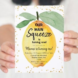 シトラスメーンスクイーズ誕生日パーティーの招待 招待状