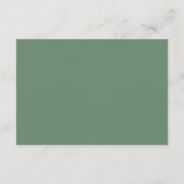 シトラスモダンオレンジのウェディングレセプターカード エンクロージャーカード (裏面)