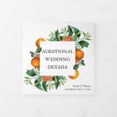 シトラスモダンオレンジドリームズ結婚詳細 三つ折りカード (カバー)