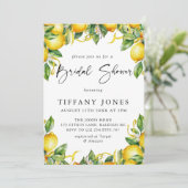 シトラスモダンレモンブライダルシャワー 招待状 (スタンド正面)