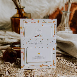 シトラスモノグラム | アモア&アランシ結婚ーズ 招待状ベリーバンド