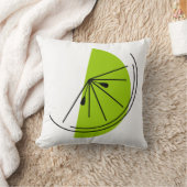 シトラスライムグリーンバックスクエア装飾用クッション クッション (ブランケット)