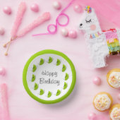 シトラスライムサークルハッピーバースデー ペーパーボウル (パーティー)