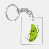 シトラスライムモノグラムスクエア両面 キーホルダー (正面左)