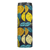 シトラスライムレモンドールの手描き模様の背景 タンブラー (裏面)