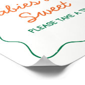 シトラスリトルかわいこちゃんモダンベビーズアリー ポスター (角)