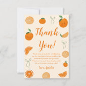 シトラスリトルかわいこちゃん誕生日写真 サンキューカード (正面)