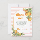 シトラスリトルかわいこちゃん1st誕生日サンキューカード サンキューカード (正面)