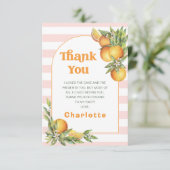 シトラスリトルかわいこちゃん1st誕生日サンキューカード サンキューカード (スタンド正面)