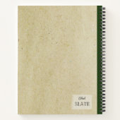 シトラスリモニウムイラストレーションパーソナライズされたコンプ ノートブック (裏面)