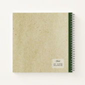 シトラスリモニウムイラストレーションパーソナライズされたコンプ ノートブック (裏面)