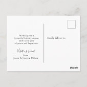 シトラスリースウィズモノグラムホリデームービング ポストカード (裏面)