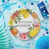 シトラスリースボタニッ結婚クス ペーパープレート (パーティー)