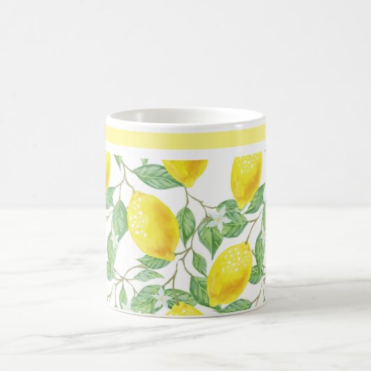 シトラスレモンと葉コーヒーマグ コーヒーマグカップ (中央)