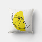 シトラスレモンイエローバックスクエア装飾用クッション クッション (正面)