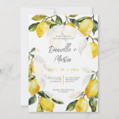 シトラスレモンイタリア結婚式招待状 招待状 (正面)