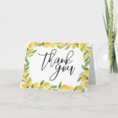 シトラスレモンウォーターカラーサンキューカード サンキューカード (正面)