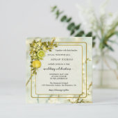 シトラスレモンオーチャードウォーター結婚式招待状 招待状 (スタンド正面)