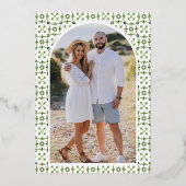 シトラスレモンオーチャードフォ結婚トズ金ゴールド 箔招待状 (裏面)