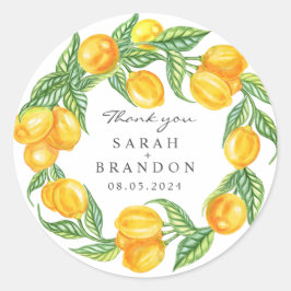 シトラスレモンサマー結婚ズ ラウンドシール