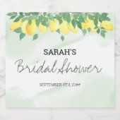 シトラスレモンスクカジュアルリプトパーソナライズされた リキュールボトルラベル (シングルラベル)