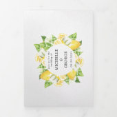 シトラスレモンツリートリフォールド結婚式招待状 三つ折り招待状 (カバー)