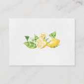 シトラスレモンツリー披露宴エンクロージャカード エンクロージャーカード (裏面)