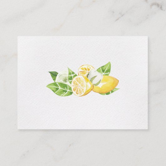 シトラスレモンツリー披露宴エンクロージャカード エンクロージャーカード (裏面)