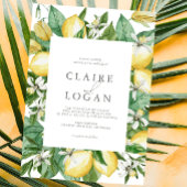 シトラスレモンフローラウォーター結婚カラー 招待状
