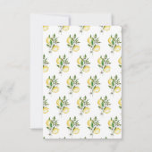 シトラスレモンフローラ水カラー詳細カード 出欠カード (裏面)