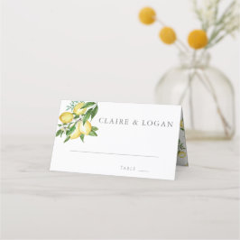 シトラスレモンフローラ水彩 プレイスカード