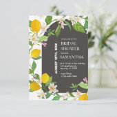シトラスレモンブライダルシャワー招待 招待状 (スタンド正面)