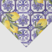 シトラスレモンブルーポルトガル地中海のタイル 薄葉紙 (詳細)