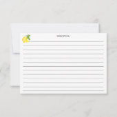 シトラスレモンボタニカルレシピカード (裏面)