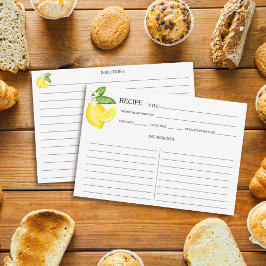 シトラスレモンボタニカルレシピカード