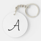 シトラスレモンモノグラム円両面 キーホルダー (裏面)