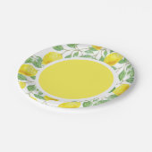 シトラスレモン/イエローパターン紙プレート ペーパープレート (アングル)