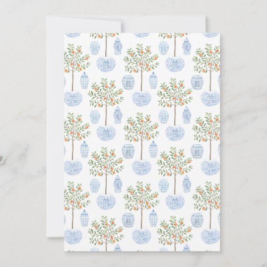 シトラス名門私立校風のジンジャージャールホリデーズカクテルパーティー 招待状 (裏面)