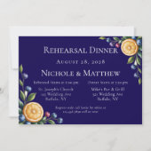 シトラス地中海のス結婚・リハーサル・ディナー 招待状 (正面)
